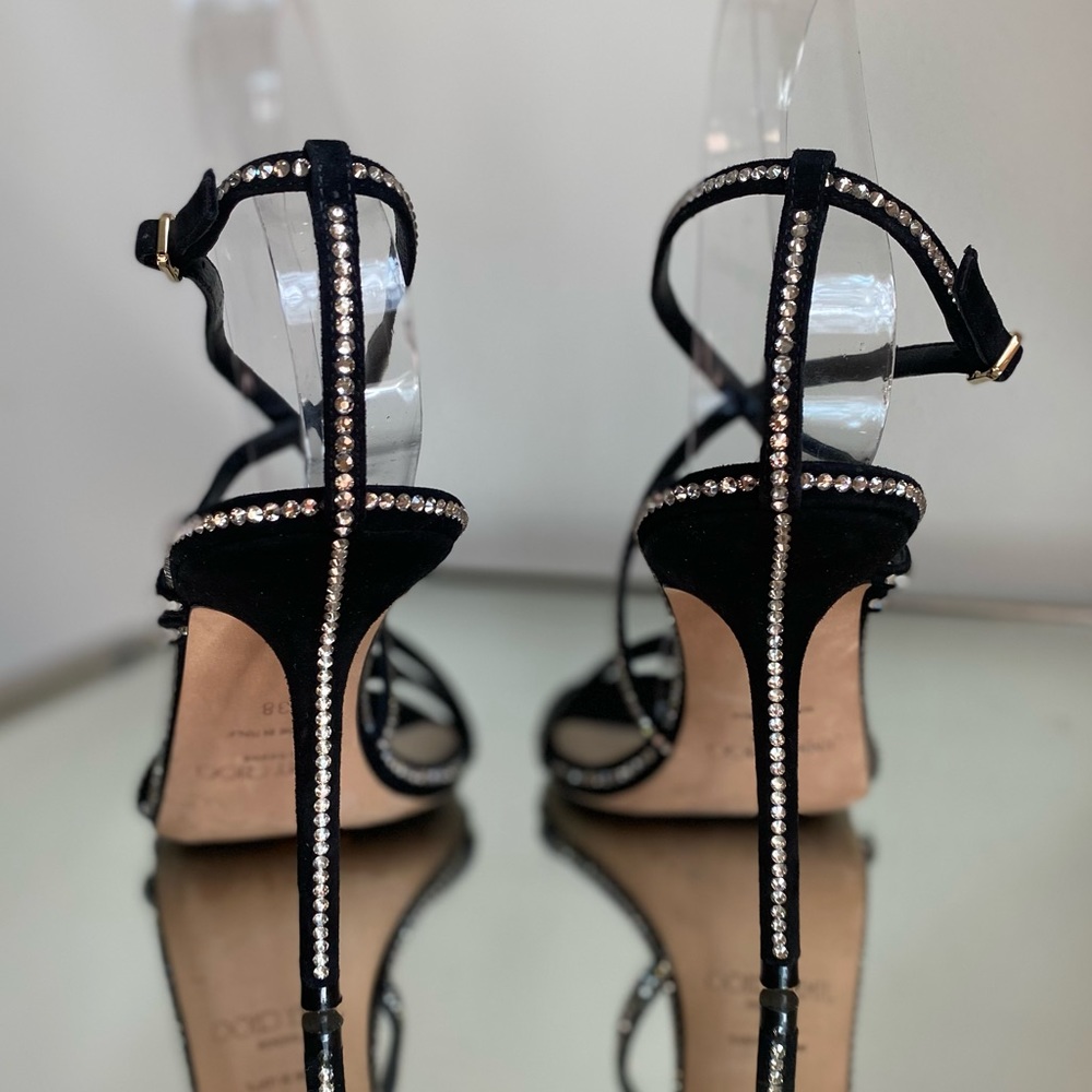 EUC JIMMY CHOO DUDETTE STILETTO SANDALS 38 $1,050 - Picture 16 of 16